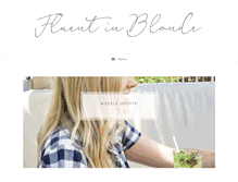 Tablet Screenshot of fluentinblonde.com